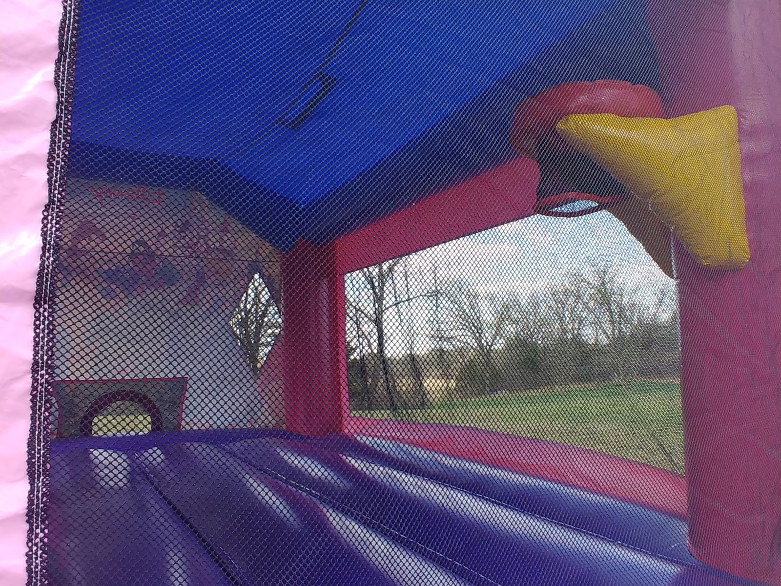 Disney Princess Combo bounce house with basketball hoop